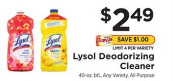 ShopRite Deodorizing cleaner offer