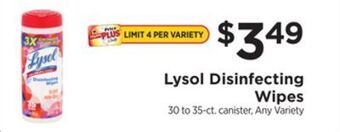 ShopRite Disinfecting wipes offer