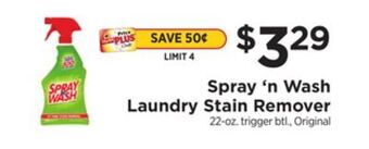 ShopRite Laundry stain remover offer