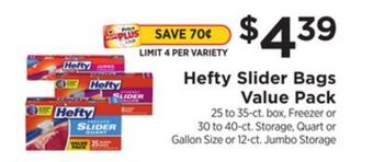 ShopRite Slider bags value pack offer