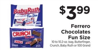 ShopRite Chocolates fun size offer