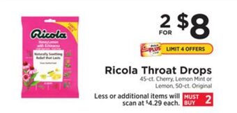 ShopRite Throat drops offer