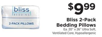 ShopRite 2-pack bedding pillows offer