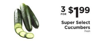 ShopRite Super select cucumbers offer