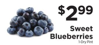 ShopRite Sweet blueberries offer