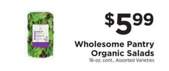 ShopRite Organic salads offer
