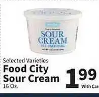 Food City Food city sour cream offer