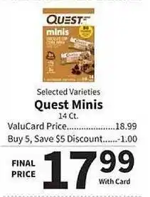 Food City Quest minis offer