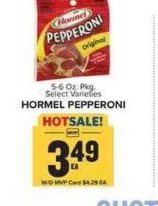 Food Lion Hormel pepperoni offer