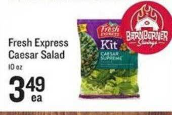 Lowes Foods Fresh express caesar salad offer