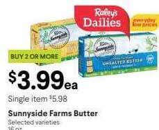Nob Hill Sunnyside farms butter offer