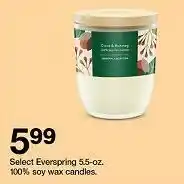 Target 100% soy wax candles offer