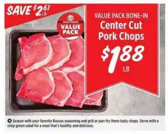 Rouses Center cut pork chops offer