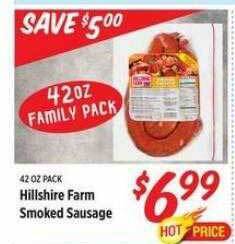 Rouses Hillshire farm smoked sausage offer