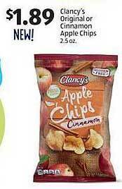 Aldi Clancy's original or cinnamon apple chips offer