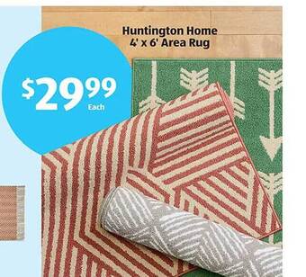 Aldi Huntington home 4' x 6' area rug offer