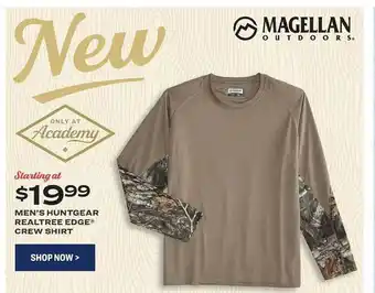 Academy Men's huntgear realtree edge crew shirt offer