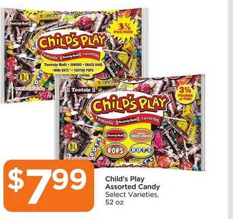 Food 4 Less Child's play assorted candy offer