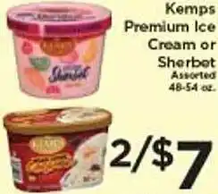 Grocery Outlet Kemps premium ice cream or sherbet offer