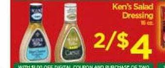 Grocery Outlet Ken's salad dressing offer