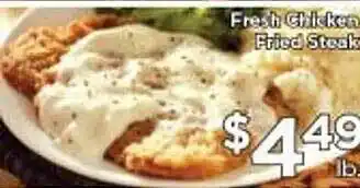 Grocery Outlet Fresh chicken fried steak offer