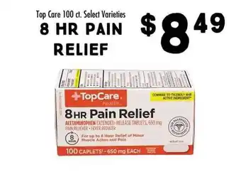 Maceys Top care select varieties 8 hr pain relief offer