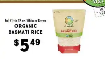 Maceys Organic basmati rice offer