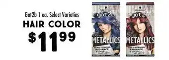 Maceys Got2b select varieties hair color offer