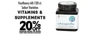 Maceys Youtheory select varieties vitamins & supplements offer