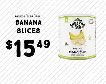 Maceys Augason farms banana slices offer