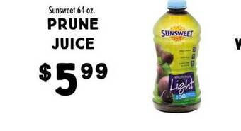 Maceys Sunsweet prune juice offer