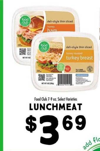 Maceys Food club lunchmeat offer
