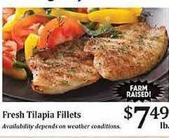 Rosauers Fresh tilapia fillets offer