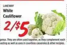 Rouses Lakeway wihite cauliflower offer