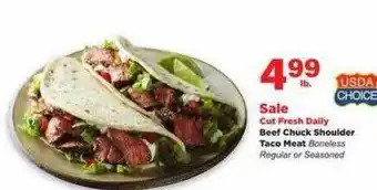 Stater Bros Beef chuck shoulder taco meat offer