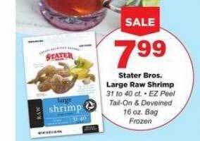 Stater Bros Stater bros. large raw shrimp offer