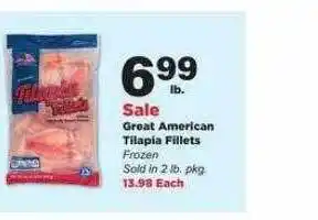 Stater Bros Great american tilapia fillets offer