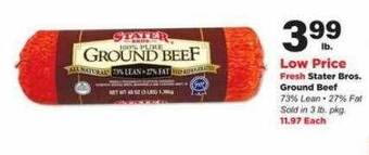 Stater Bros Stater bros. ground beef offer