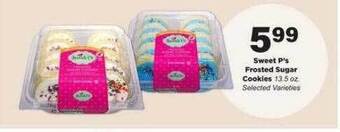 Stater Bros Sweet p's frosted sugar cookies offer