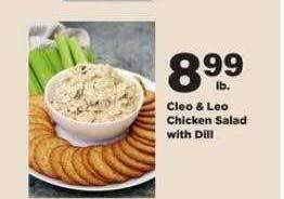Stater Bros Cleo & leo chicken salad with dill offer