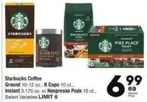 Starbucks coffee grount k cups instant or nespresso pods