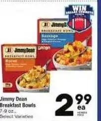 Jimmy dean breakfast bowls