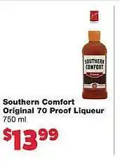 Southern comfort original 70 proof liqueur