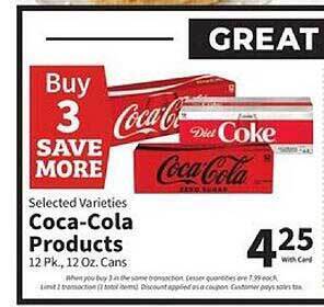 Food City Coca-cola products offer
