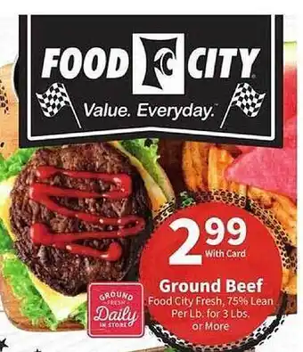 Food City Ground beef offer
