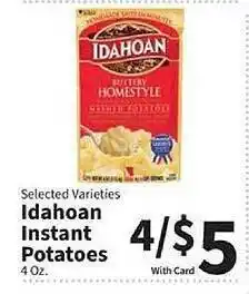 Food City Ldahon instant potatoes offer