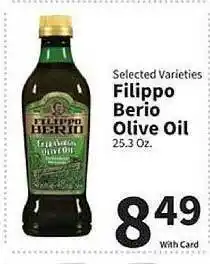 Food City Filippo berio olie oil offer