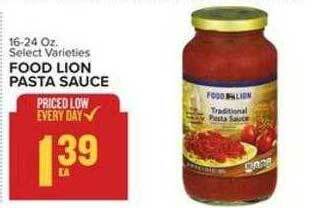 Food Lion Food lion pasta sauce offer