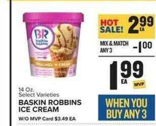 Food Lion Baskin robbins ice cream offer