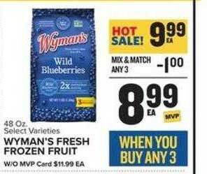 Food Lion Wyman's fresh frozen fruit offer